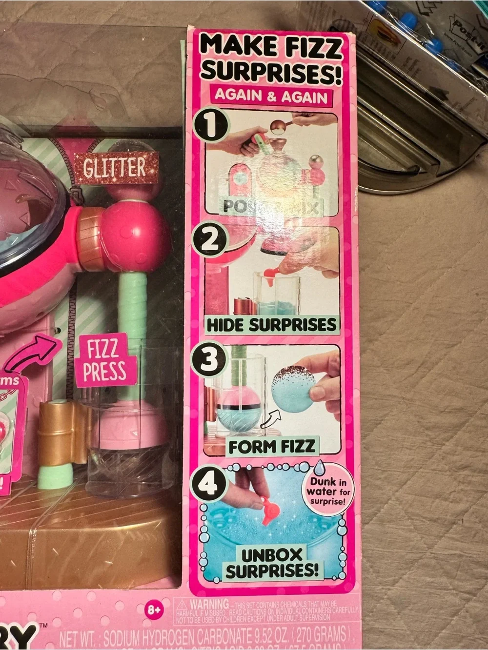 L.O.L. Surprise! Fizz Factory Playset in Pink, Teal, Gold